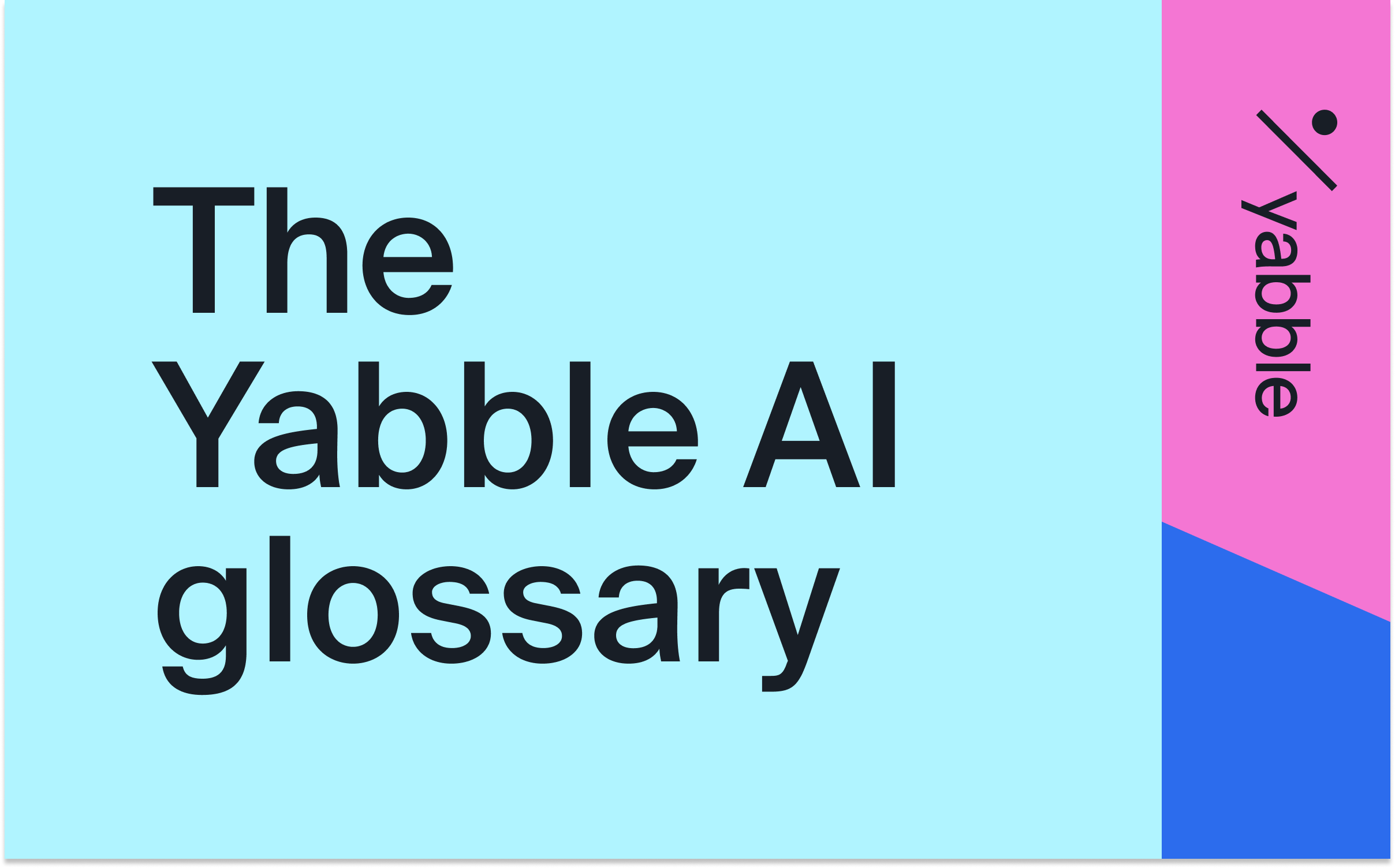 Yabble AI glossary blog image
