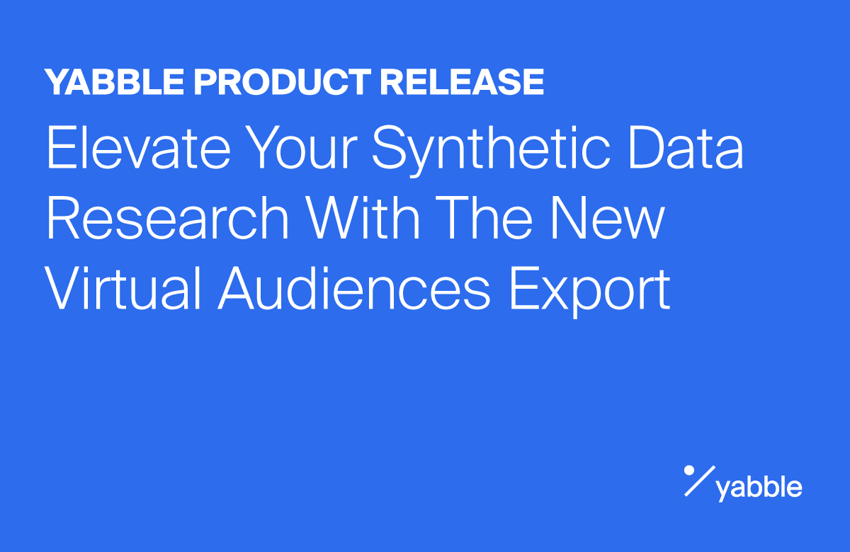 Elevate Your Synthetic Data Research With The New Virtual Audiences Export