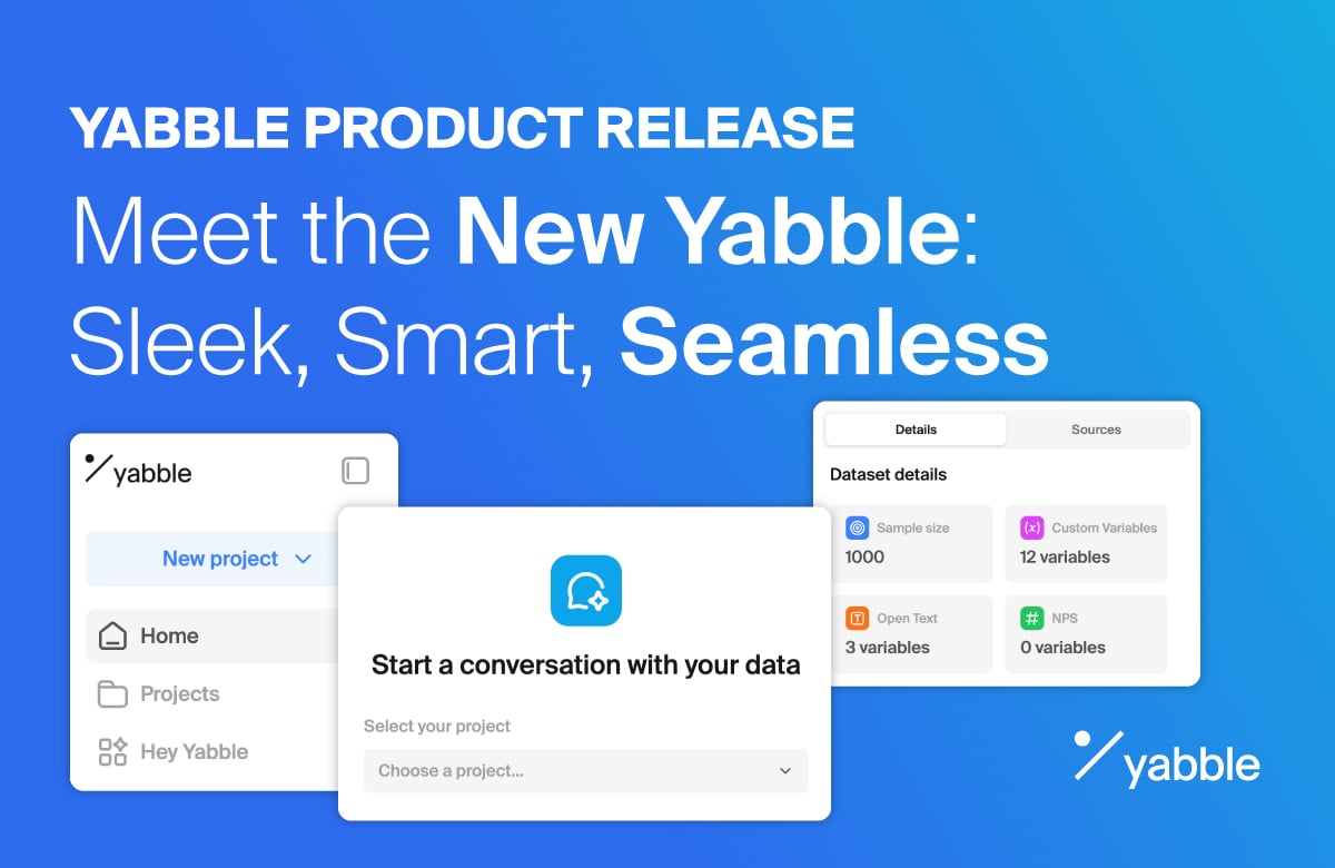 Meet the New Yabble: Sleek Design, Seamless Workflows, Same Powerful AI