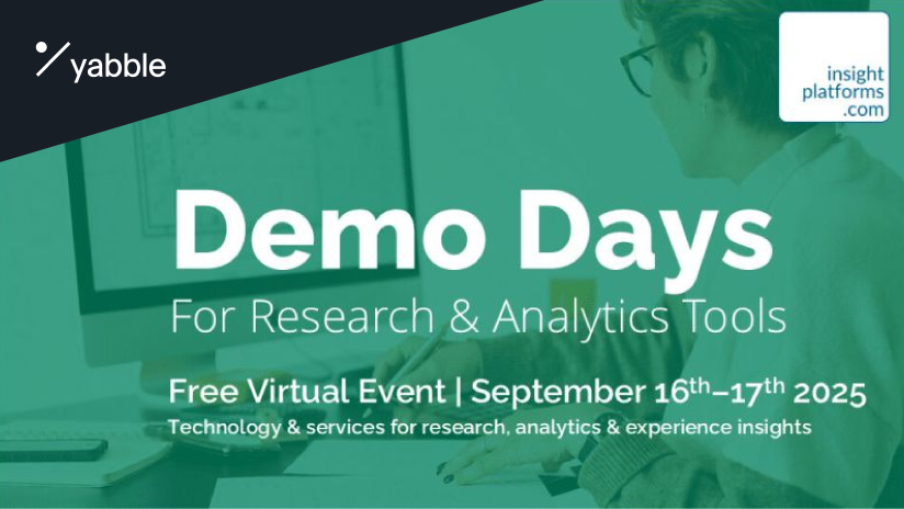 Insight Platforms Demo Days for Research and Analytics Tools