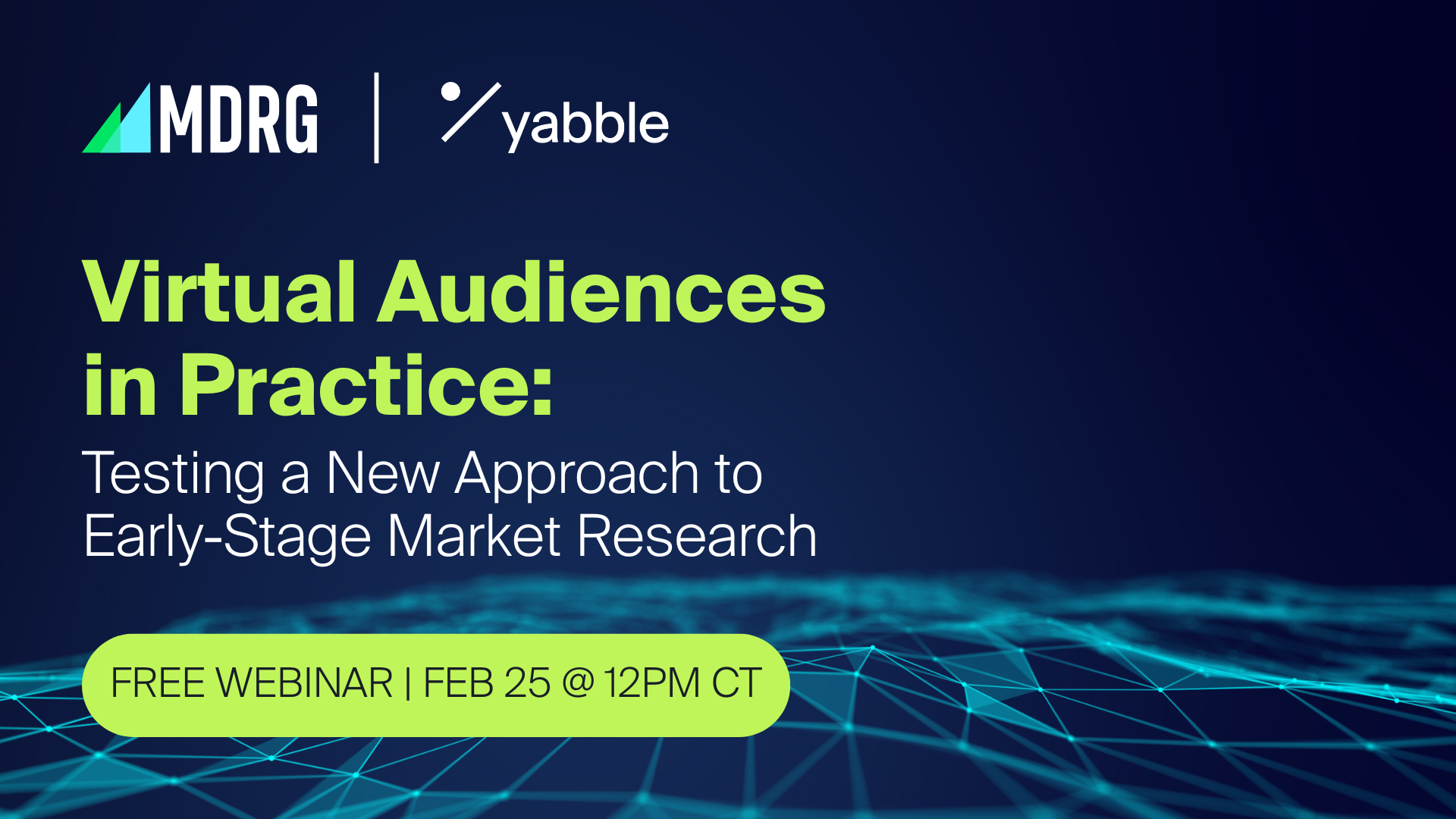 MRDG x Yabble Webinar cover